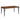 Rustic Brown Poplar Wood Dining Table