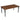 Rustic Brown Poplar Wood Dining Table