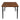 Rustic Brown Poplar Wood Dining Table
