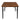 Rustic Brown Poplar Wood Dining Table