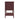 22.1" Red Natural Rattan 2-Drawer Nightstand