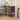 22.1" Red Natural Rattan 2-Drawer Nightstand