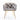 Gray Velvet Single Sofa Accent Chair