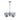 American Silver Iron Glass Pendant Light