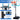 Black Blue Portable Poolside Basketball Hoop