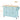 Mint Green Adjustable Shelves Kitchen Island