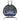 43.3" Black Double-Seat Swing Egg Chair 