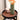 Brown Black Metal Frame Side Table