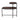 Brown Black Metal Frame Side Table