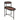 Brown Black Metal Frame Side Table