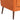 Orange Upholstered Foam Filled Accent Chair