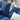 Dark Blue Convertible Futon Sofa Bed