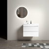 30" Alice White Floating Bathroom Vanity with White Ceramic Sink