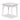 43.3" White Classic Makeup Vanity 
