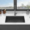 32" Gunmetal Black Undermount Stainless Steel Kitchen Sink - 18 Gauge Single Bowl Sink