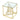 20" Modern Gold Glass End Table