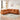 Modern Orange Eucalyptus Wood Sectional Sofa