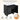 Black Transitional Style Bathroom Vanity Set