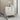 18.9" White Mirrored 2-Drawer Nightstand