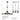 Antique 8-Light Retro Farmhouse Pendant Light