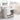 29.9" White Rectangular Bathroom Vanity Cabinet