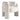 34.6" Modern Beige Wide Boucle Accent Chair