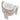34.6" Modern Beige Wide Boucle Accent Chair