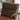 27.5" Modern Dark Brown PU Accent Chair With Ottoman Set - Set of 2