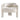 34.6" Modern Beige Wide Boucle Accent Chair