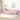 77.6" Pink Full Size Bed Floor With Safety Guardrails For Kids
