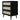 Black Engineered Rattan Particle Board Cabinet