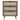 Modern Walnut Particle Board 3-Drawer Cabinet