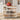 Rubberwood Fluted Glass Doors Kitchen Island