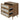 Modern Walnut Particle Board 3-Drawer Cabinet