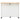 Rubberwood Fluted Glass Doors Kitchen Island