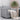 Modern Grey Cotton Linen Swivel Armchair