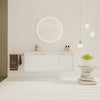 47.6" Modern White Wall Mounted Plywood Bathroom Vanity with Sink & Soft Close Doors