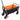 Black Yellow Folding Garden Shopping Cart