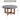 31.40" Retro Textured Round Grey Coffee Table