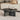 31.40" Retro Black Round Coffee Table with Faux Marble Texture