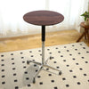 27.5" Brown Bistro Aluminum Star Base Adjustable End Table - 360 Swivel Counter