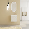 20" Modern White Wall-Mounted Compact Bathroom Vanity with White Resin Sink & Soft-Close Cabinet Door