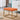 21.70" Orange Velvet Changing Stool