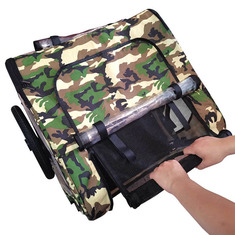 camo dog stroller 23" Foldable Camo Pet Bicycle Stroller for Dogs – CharmyDecor