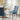 23" Modern Blue Upholstered Dining Chair 