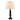 24.25" Landsdown Black Faceted Table Lamp