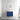 24" Blue Modern Floating Bathroom Vanity with White Ceramic Sink and 2 Drawers