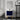 24" Luxury Navy Blue Freestanding Bathroom Vanity with Resin Top and Soft Close Door