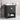 24" Modern Black Freestanding Bathroom Vanity with Two Black Zinc Alloy Door Handle and a Lower Open Shelf