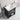 24" Modern Black Freestanding Bathroom Vanity with Two Black Zinc Alloy Door Handle and a Lower Open Shelf